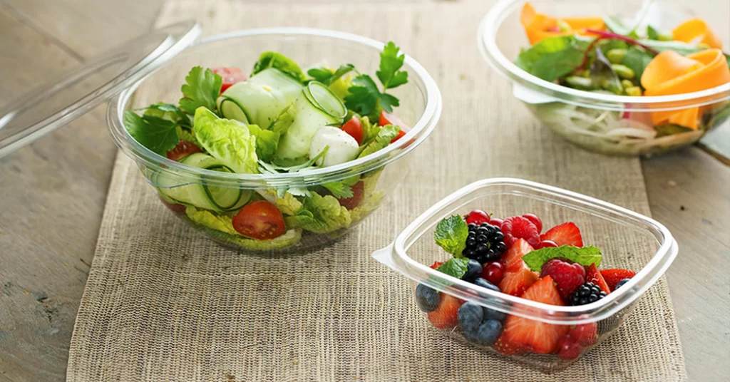 Tipos de recipientes de plástico para alimentos